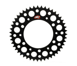 Renthal 96-18 Honda CR250R/CRF150-450R/X/XR 250R/650R Rear Grooved Sprocket - Blk 520-48P Teeth REN154U-520-48GRBK