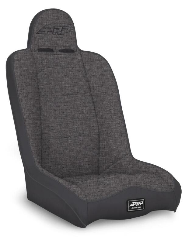 PRP Daily Driver High Back Suspension Seat (Two Neck Slots) - All Grey PRPA140110-54