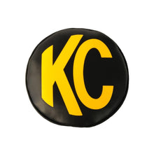 Load image into Gallery viewer, KC HiLiTES 6in. Round Soft Cover (Pair) - Black w/Yellow KC Logo KCL5102