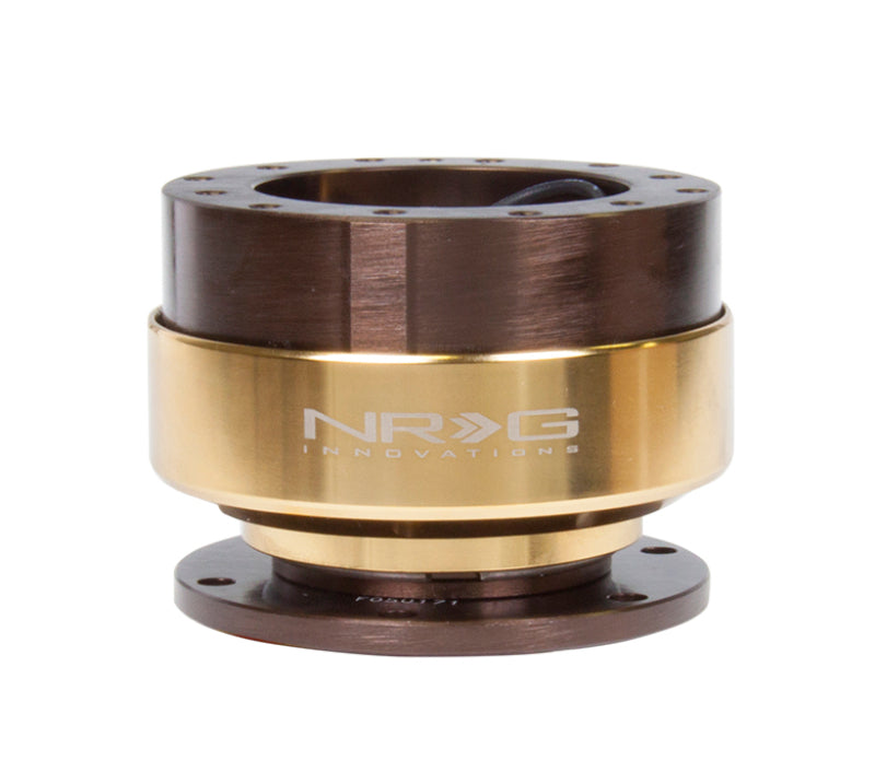 NRG Quick Release Gen 2.0 - Bronze Body / Chrome Gold Ring NRGSRK-200BR-CG