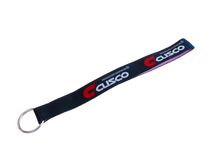 Load image into Gallery viewer, Cusco Keychain with Ring - Black Strap with Cusco Logo CUSCUS KYR BK