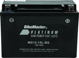BikeMaster AGM Battery - MS12-15L-BS BKM780717