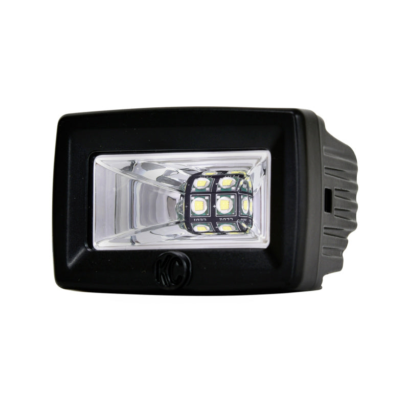 KC HiLiTES C-Series C2 LED 2in. Backup Area Flood Light 20w (Pair Pack System) - Black KCL519