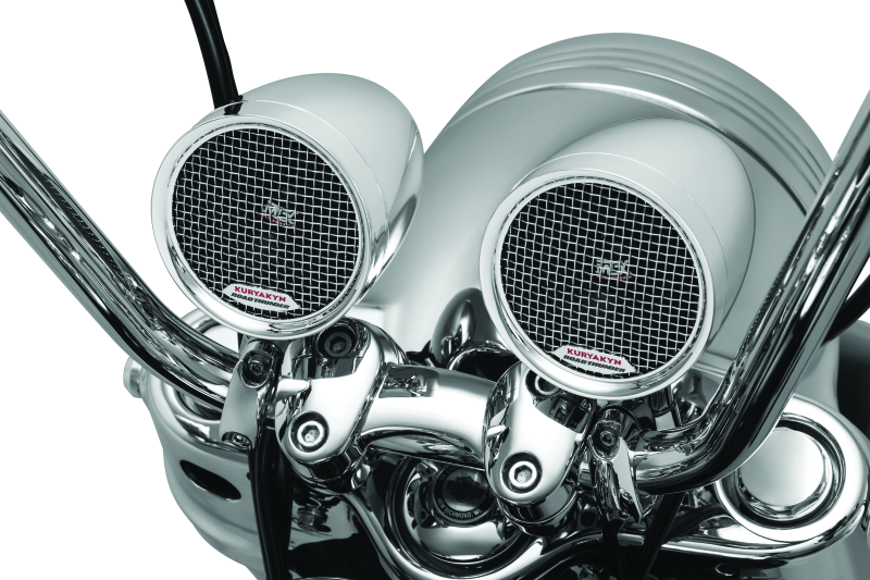 Kuryakyn Road Thunder Speaker Pods Bluetooth Audio Controller Chrome KUR2712