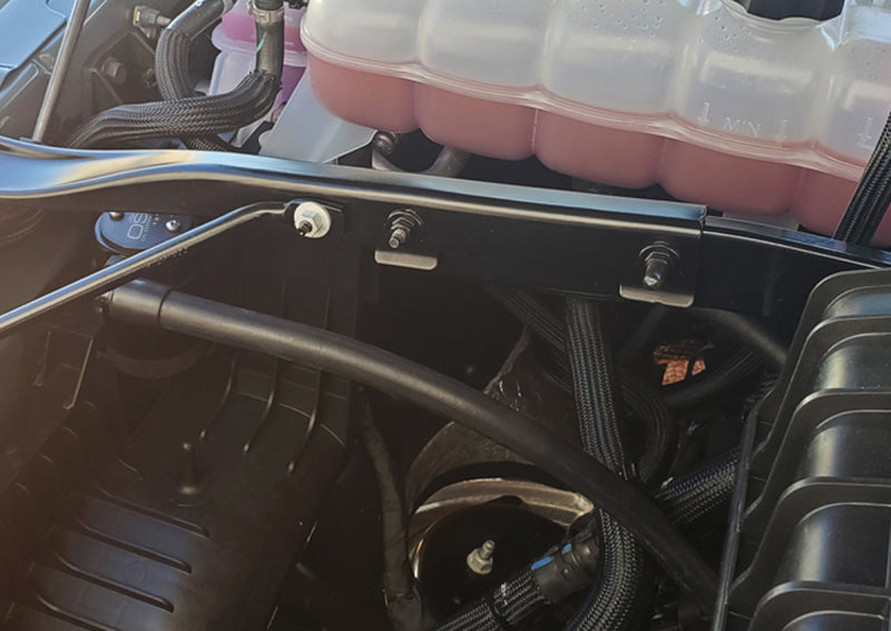 J&L 2021-2024 Ram TRX 6.2L Supercharged Passenger Side Oil Separator 3.0 - Black Anodized JLT3071P-B