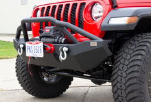 Load image into Gallery viewer, Fishbone Offroad 2018+ Jeep Wrangler JL - Black Aluminum Hawse Fairlead License Plate Mount FBOFB21098