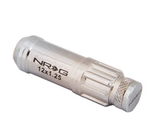Load image into Gallery viewer, NRG 700 Series M12 X 1.25 Steel Lug Nut w/Dust Cap Cover Set 21 Pc w/Locks &amp; Lock Socket - Silver NRGLN-LS710SL-21