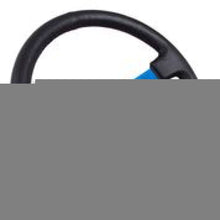 Load image into Gallery viewer, NRG Reinforced Steering Wheel (350mm / 3in. Deep) Blk Leather w/Blue Circle Cutout Spokes NRGRST-006BL