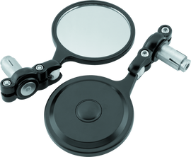 BikeMaster Barend Mirror Folding 7/18in Handlebars - Pair - Black BKM600300