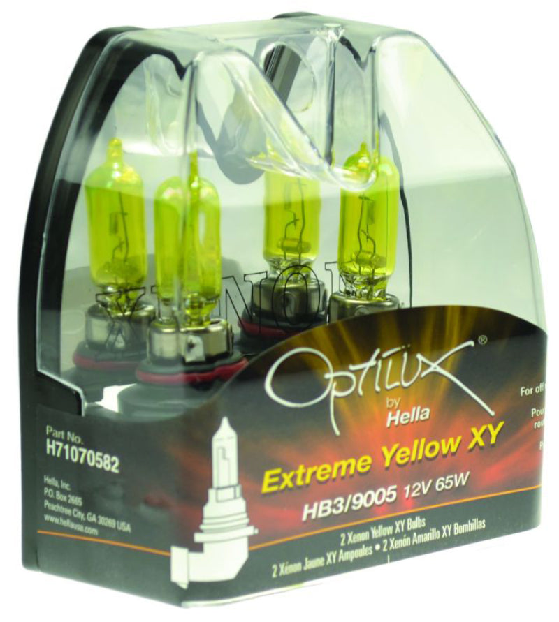 Hella Optilux HB3 9005 12V/65W XY Xenon Yellow Bulb HELLAH71070582