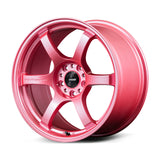 Gram Lights 57DR 18x9.5 +38 5x114.3 Sakura Pink Wheel (w/ Center Cap & No. 21 BK Air Valve)