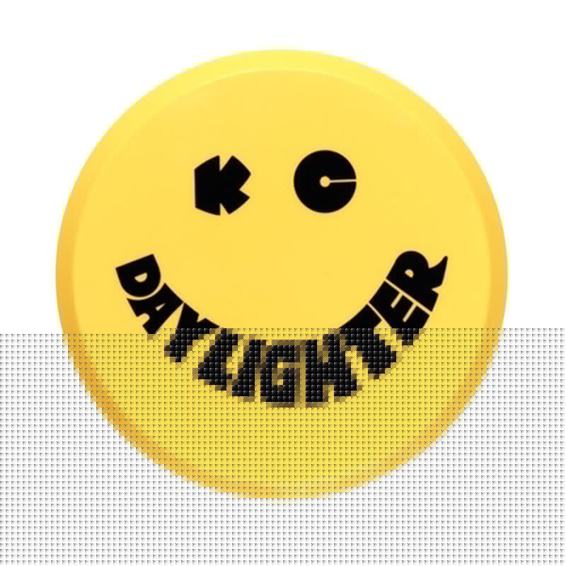 KC HiLiTES 6in. Round Hard Cover for Daylighter/SlimLite/Pro-Sport (Single) - Yellow w/Black Smile KCL5202