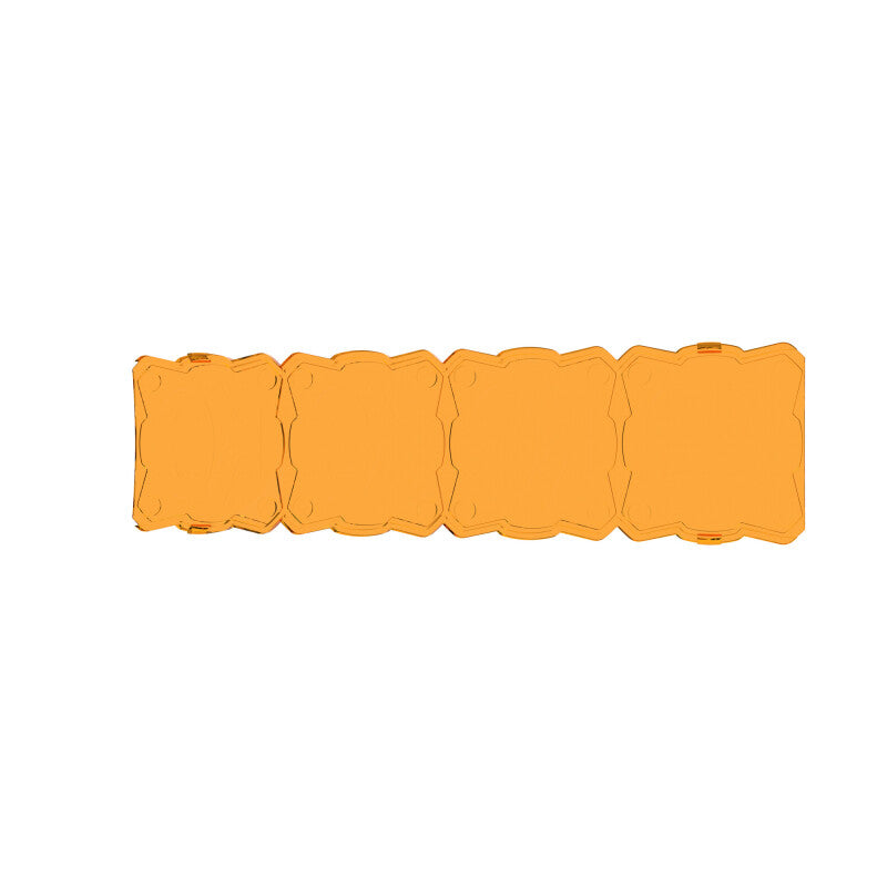 KC HiLiTES FLEX ERA LED Light Bar 10in. Light Shield - Amber (SHIELD ONLY) KCL5333