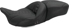 Mustang 08-21 Harley Electra Glide, Rd Glide, Rd King, Str Glide Heated 1PC Seat Deluxe-Black MMP79007