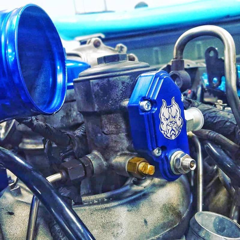 Sinister Diesel 03-07 Ford Powerstroke 6.0L Blue Spring Kit with Adjustable Billet Spring Housing SINSD-FUELBLK-6.0-ADJ