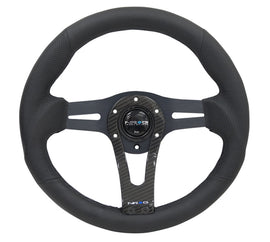 NRG Reinforced Steering Wheel (320mm) w/Carbon Center Spoke NRGRST-002RCF