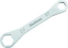 Load image into Gallery viewer, BikeMaster Rider Wrench - 24mm 6-pt x 17mm 6-pt BKM150337