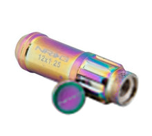 Load image into Gallery viewer, NRG 700 Series M12 X 1.5 Steel Lug Nut w/Dust Cap Cover Set 21 Pc w/Locks &amp; Lock Socket - Neochrome NRGLN-LS700MC-21