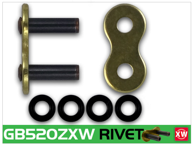 RK Chain GB520ZXW-RIVET - Gold RKCGB520ZXW-RL