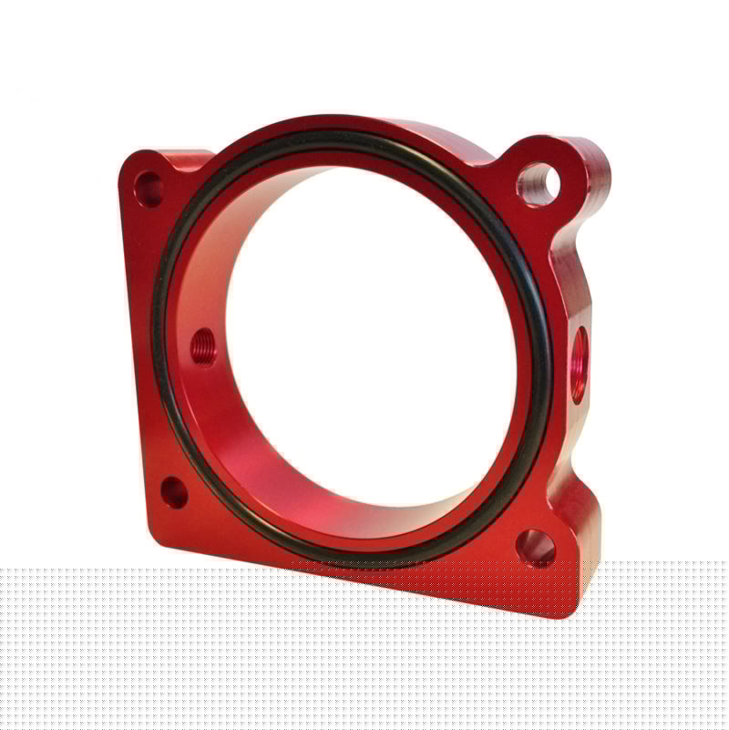 Torque Solution Throttle Body Spacer (Red) Ford F-150 3.5L Ecoboost / 3.7L V6 TQSTS-TBS-028R