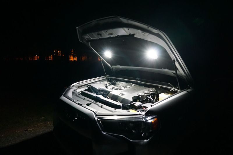 KC HiLiTES Cyclone 2in. LED Universal Under Hood Lighting Kit (Incl. 2 Cyclone Lights/Switch/Wiring) KCL355