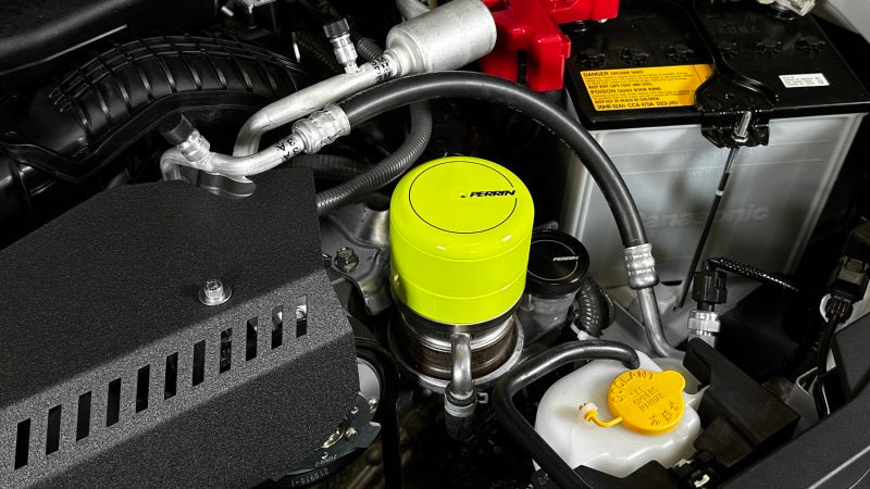 PERRIN 15-25 Subaru WRX & 13-25 BRZ/FR-S/86/GR86 Oil Filter Cover - Neon Yellow PERPSP-ENG-716NY