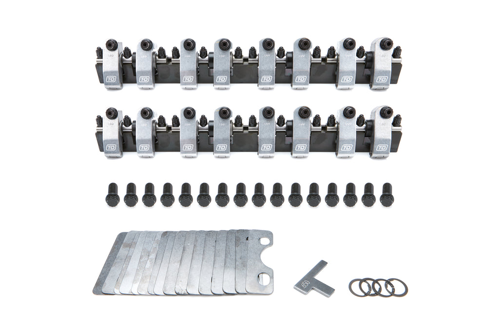 SBF Shaft Rocker Kit w/TFS3 High Port Heads - T&D Machine 7322-1.6/1.6