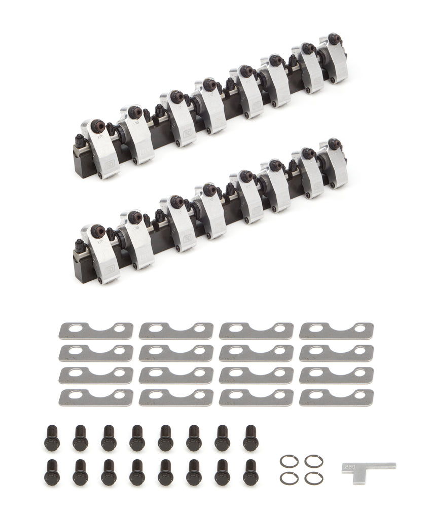 SBF Shaft Rocker Kit w/TFS3 High Port Heads - T&D Machine 7322-1.7/1.7