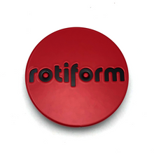 Load image into Gallery viewer, ROTIFORM 2.36"SNAP IN CAP-RED W/BLK LOGO