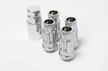 Load image into Gallery viewer, Wheel Mate 12x1.25 48mm Muteki SR48 Silver Open End Locking Lug Nut - Set of 4 WHM32901SS