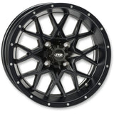 ITP Hurricane 18x6.5 / 4x156 BP / 4+2.5 Offset Gloss Black w/ Milled Edges Wheel