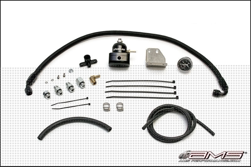 AMS Performance 08-15 Mitsubishi EVO X Fuel Pressure Regulator Kit - Black AMSAMS.04.07.0001-1