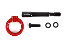 Load image into Gallery viewer, PERRIN 08-14 Subaru WRX/STI (Hatchback) Tow Hook Kit (Rear) - Red PERPSP-BDY-250RD