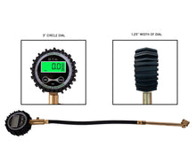 Load image into Gallery viewer, Digital Tire Gauge with Valve Kit &amp; Storage Bag Up Down Air