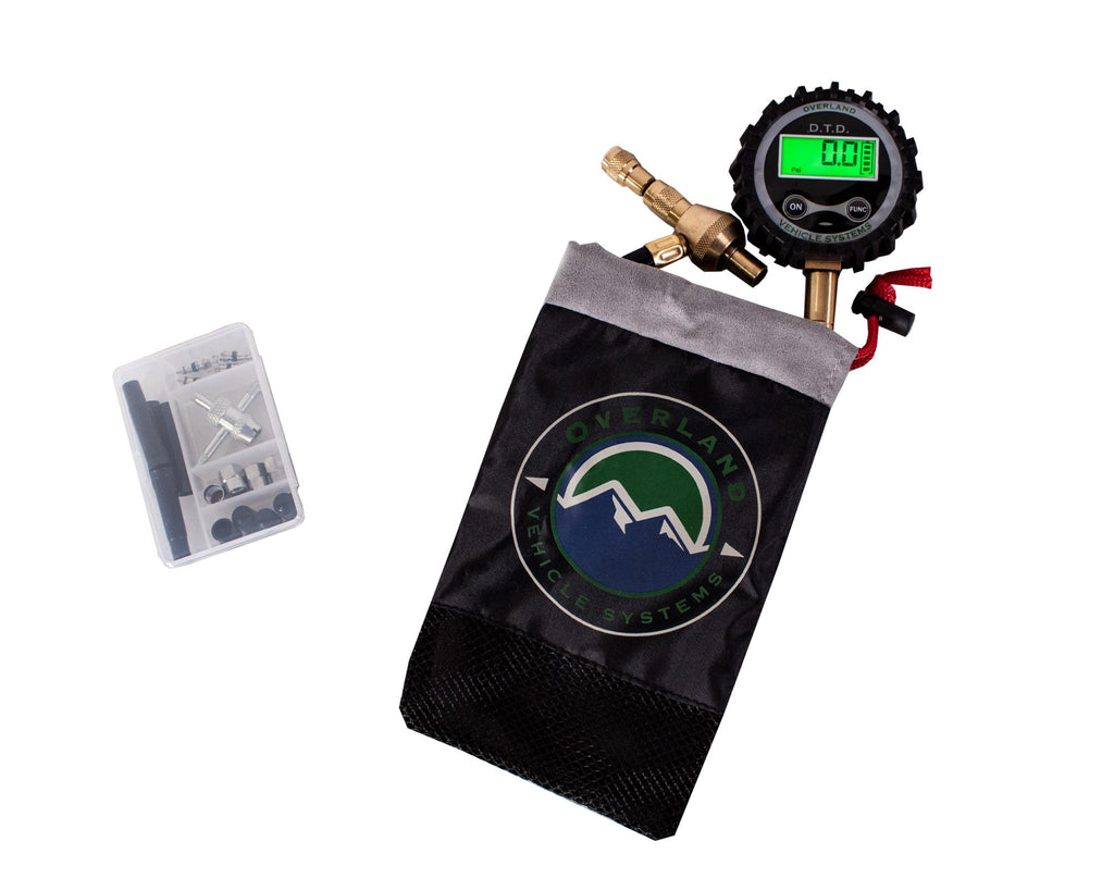 Digital Tire Deflator with Valve Kit & Storage Bag Up Down Air