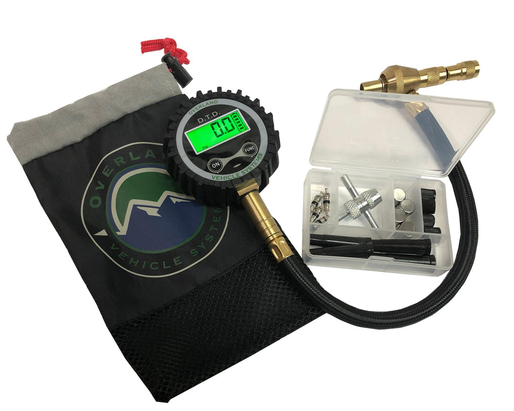 Digital Tire Deflator with Valve Kit & Storage Bag Up Down Air