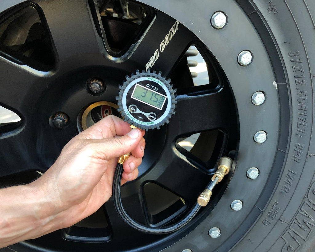 Digital Tire Deflator with Valve Kit & Storage Bag Up Down Air