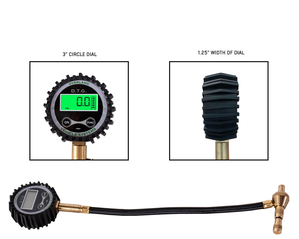 Digital Tire Deflator with Valve Kit & Storage Bag Up Down Air
