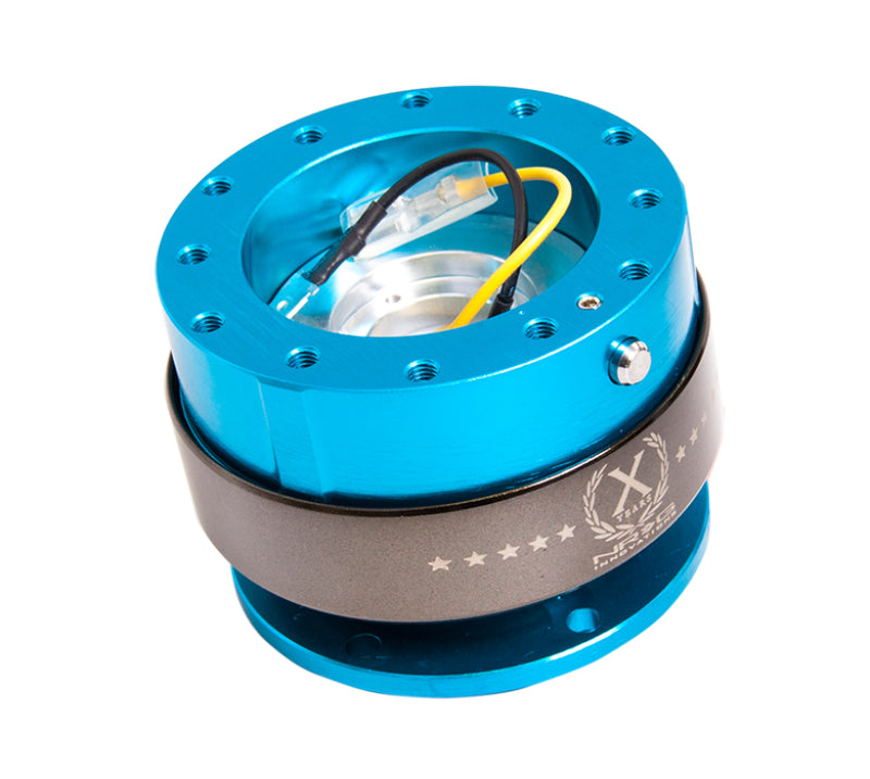 NRG Quick Release Gen 2.0 - New Blue Body / Titanium Chrome Ring NRGSRK-200NB