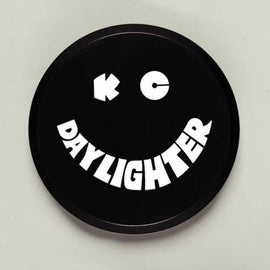 KC HiLiTES 6in. Round Hard Cover for Daylighter/SlimLite/Pro-Sport (Single) - Black w/White Smile KCL5200