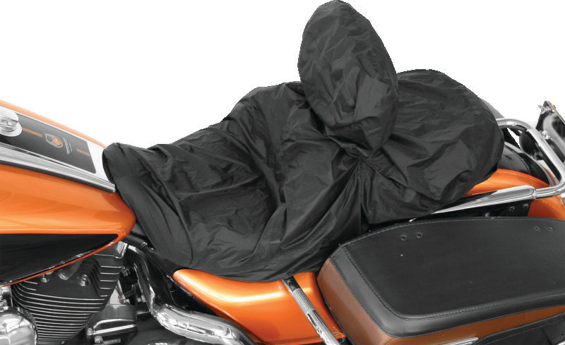 Mustang Harley Rain Covers w/ Driver Backrest - Black
