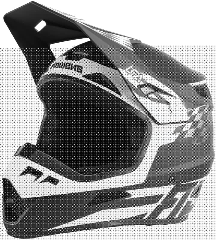 Answer AR1 Sweep Helmet Black/White - Small ANS442897