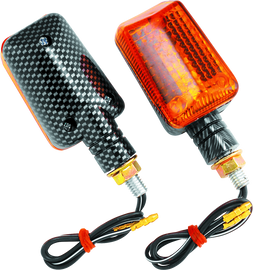 BikeMaster Universal Ministalk Marker Light - Carbon/Amber BKM268039