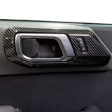 IAG I-Line 2pc Interior Door Handle Cover Gloss Carbon for 2021+ Bronco 2 Door  -  IAG Performance IAG-ACC-F3088