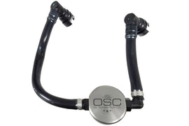 J&L 2018-2023 Ford Mustang GT Passenger Side Oil Separator 3.0 - Clear Anodized JLT3024P-C