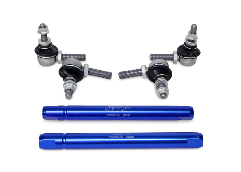 SuperPro 2004 Mazda 3 i Front HD Adjustable End Link Set (10mm Studs 254mm to 305mm) SPRTRC10200