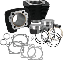 Load image into Gallery viewer, S&amp;S Cycle 86-21 Sportster Models 1250cc Conversion Kit - Wrinkle Black