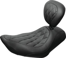 Load image into Gallery viewer, Mustang 11-17 Yamaha Stryker Standard Touring 2PC Seat w/Driver Backrest - Black