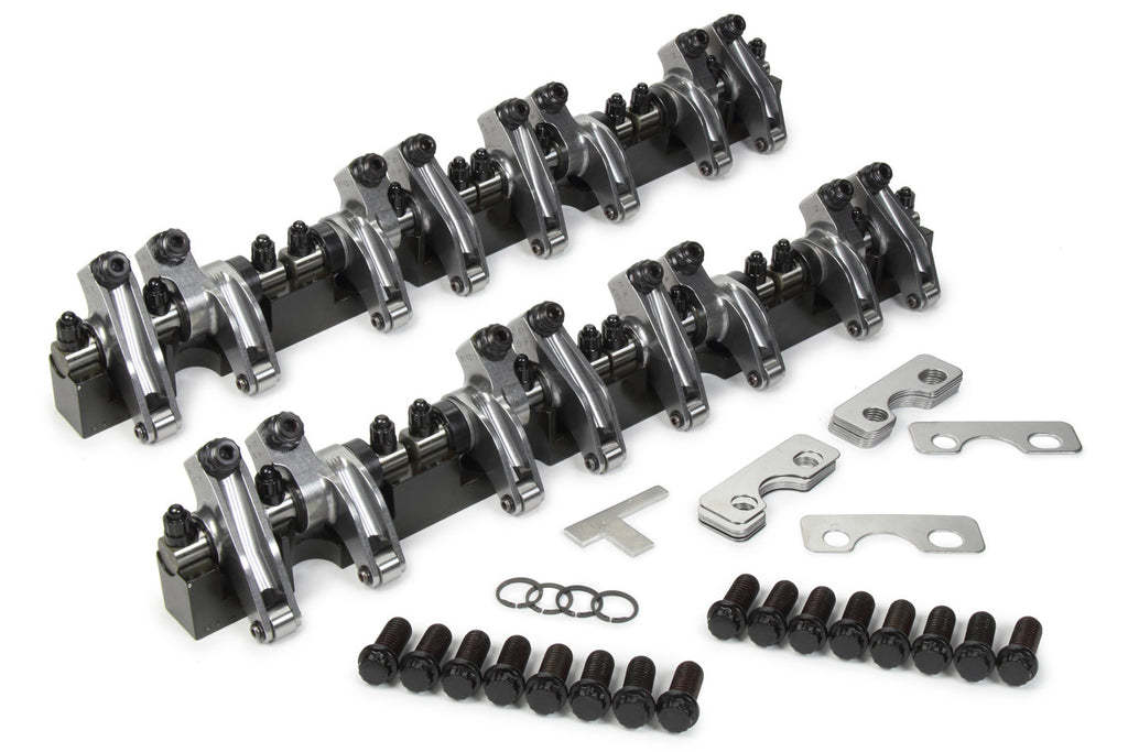 SBC Shaft Rocker Arm Kit w/Dart 13 degree Heads - T&D Machine 2126S-165PLUS100/155