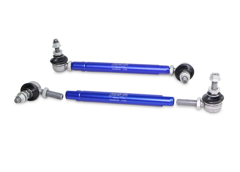 SuperPro 2004 Mazda 3 i Front HD Adjustable End Link Set (10mm Studs 254mm to 305mm) SPRTRC10200